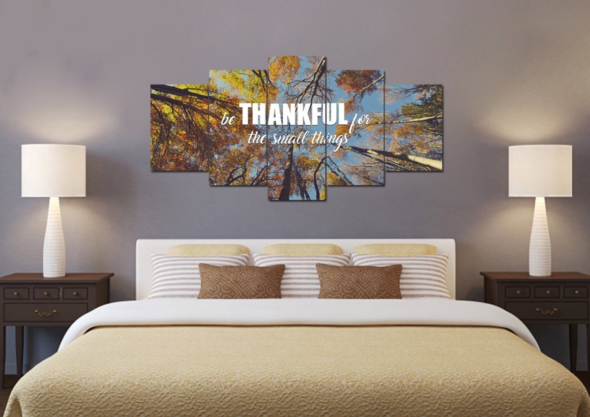 Be Thankful For The Small Things Wall Art Canvas Print - Christian Canvas Wall Art