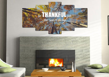 Be Thankful For The Small Things Wall Art Canvas Print - Christian Canvas Wall Art