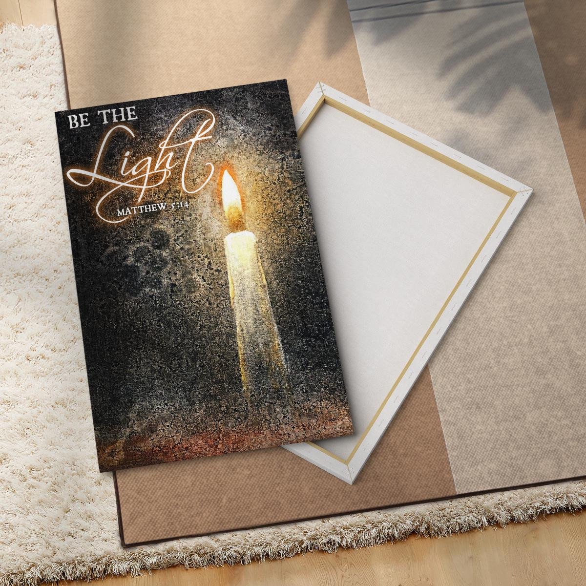 Be The Light God Canvas - Jesus Canvas - Christian Wall Art