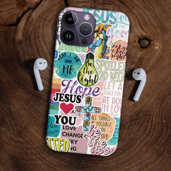 Be The Light Sticker Personalized Phone Case - Christian Phone Case - Bible Verse Phone Case