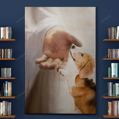 Beagle - Take My Hand Canvas - Canvas Decor Ideas