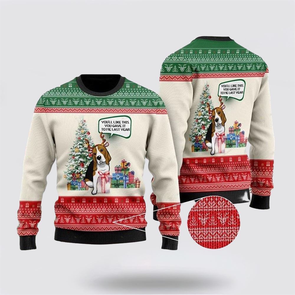 Beagle Dog Ugly Christmas Sweater For Men And Women, Gift For Christmas, Best Winter Christmas Outfit