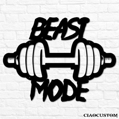 Beast Mode Gym Sign Metal Sign - Decorative Metal Wall Art - Metal Signs Outdoor