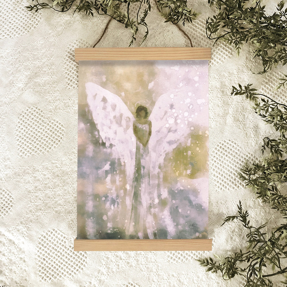 Beautiful Angel Painting Hanging Canvas Wall Art 1 - Catholic Canvas Wall Art - Religious Gift - Christian Wall Art Decor