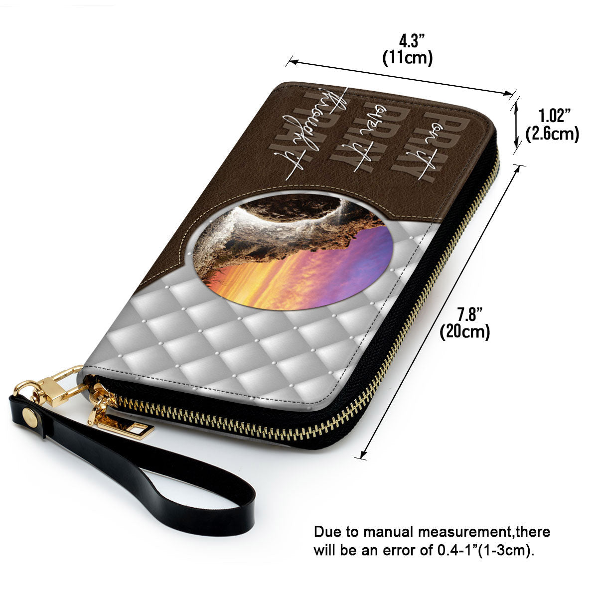 Beautiful Cross Clutch Purse - Pray On It Clutch Purse - Women Clutch Purse