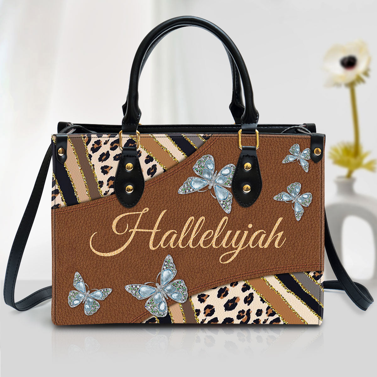 Beautiful Hallelujah Leather Bag - Christian Pu Leather Bags For Women
