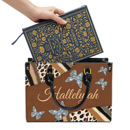Beautiful Hallelujah Leather Bag - Christian Pu Leather Bags For Women