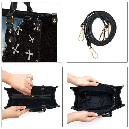 Beautiful Leather Bag - God Is Within Her She Will Not Fall - Christian Pu Leather Bags For Women