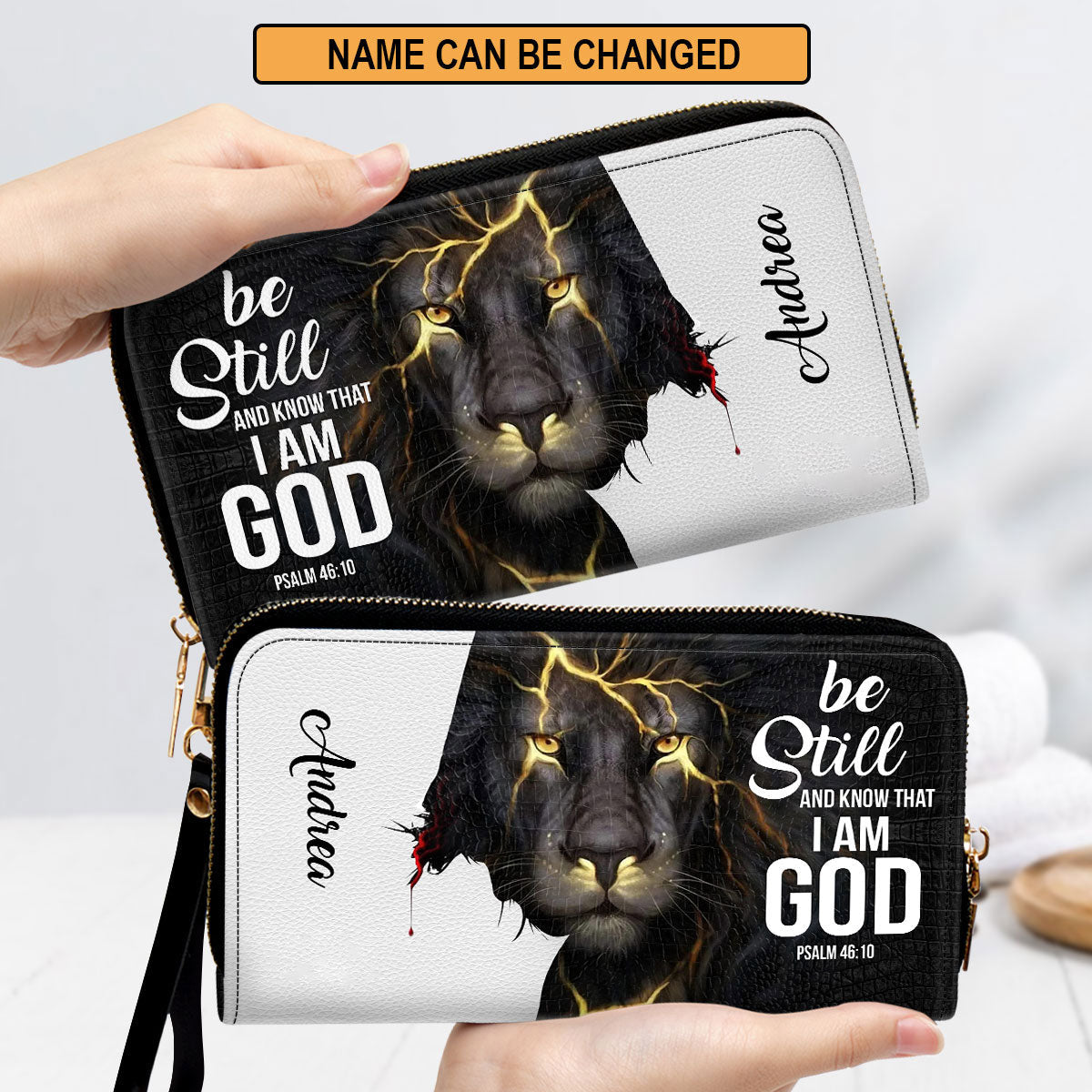 Beautiful Personalized Clutch Purse - Be Still And Know That I Am God Clutch Purse - Women Clutch Purse