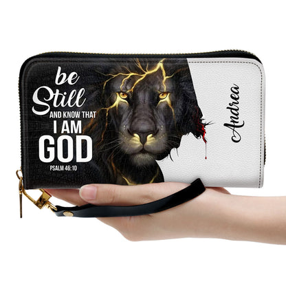 Beautiful Personalized Clutch Purse - Be Still And Know That I Am God Clutch Purse - Women Clutch Purse