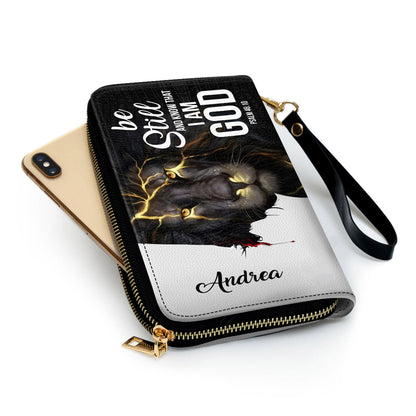 Beautiful Personalized Clutch Purse - Be Still And Know That I Am God Clutch Purse - Women Clutch Purse
