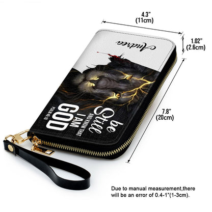 Beautiful Personalized Clutch Purse - Be Still And Know That I Am God Clutch Purse - Women Clutch Purse