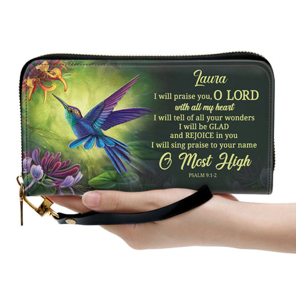 Beautiful Personalized Clutch Purse - I Will Praise You Clutch Purse - Women Clutch Purse