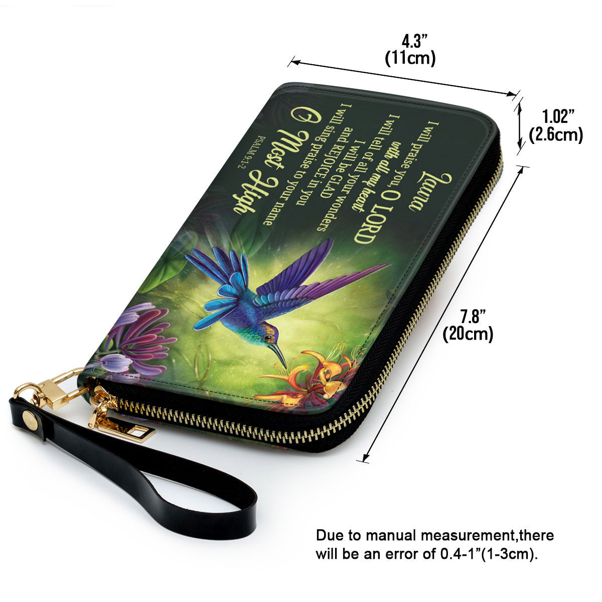 Beautiful Personalized Clutch Purse - I Will Praise You Clutch Purse - Women Clutch Purse