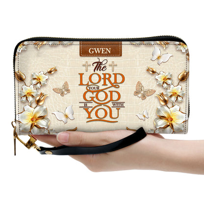 Beautiful Personalized Clutch Purse - The Lord Your God Is With You Clutch Purse - Women Clutch Purse