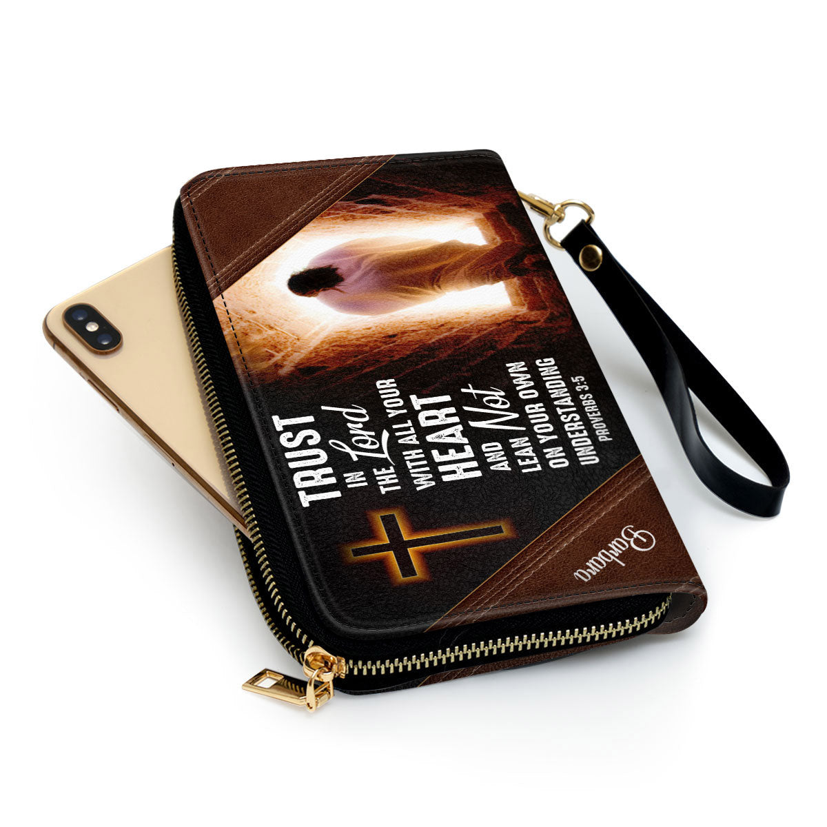 Beautiful Personalized Clutch Purse - Trust In The Lord With All Your Heart Clutch Purse - Women Clutch Purse