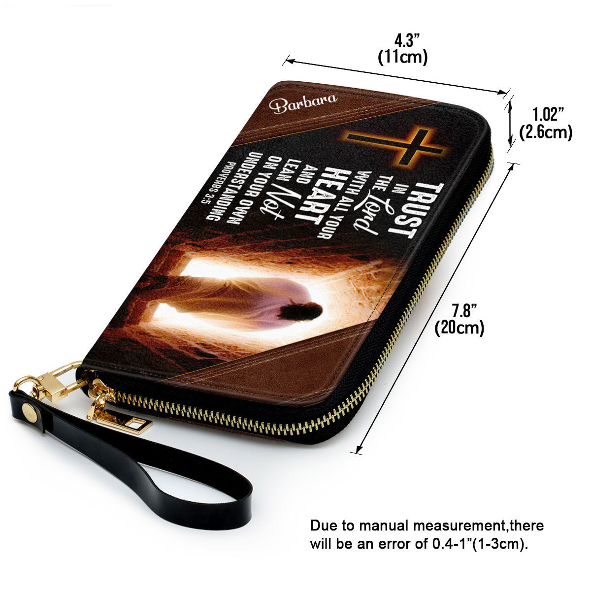 Beautiful Personalized Clutch Purse - Trust In The Lord With All Your Heart Clutch Purse - Women Clutch Purse