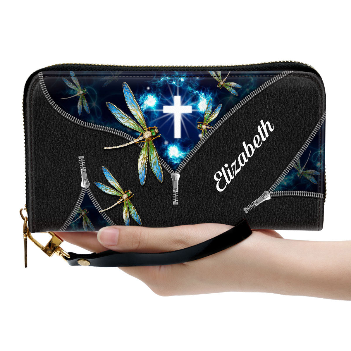 Beautiful Personalized Dragonfly Clutch Purse - Women Clutch Purse