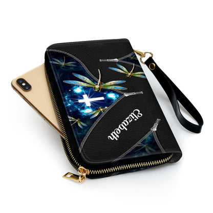 Beautiful Personalized Dragonfly Clutch Purse - Women Clutch Purse