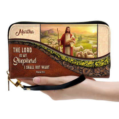 Beautiful Personalized Lamb Clutch Purse - The Lord Is My Shepherd, I Shall Not Want Clutch Purse - Women Clutch Purse