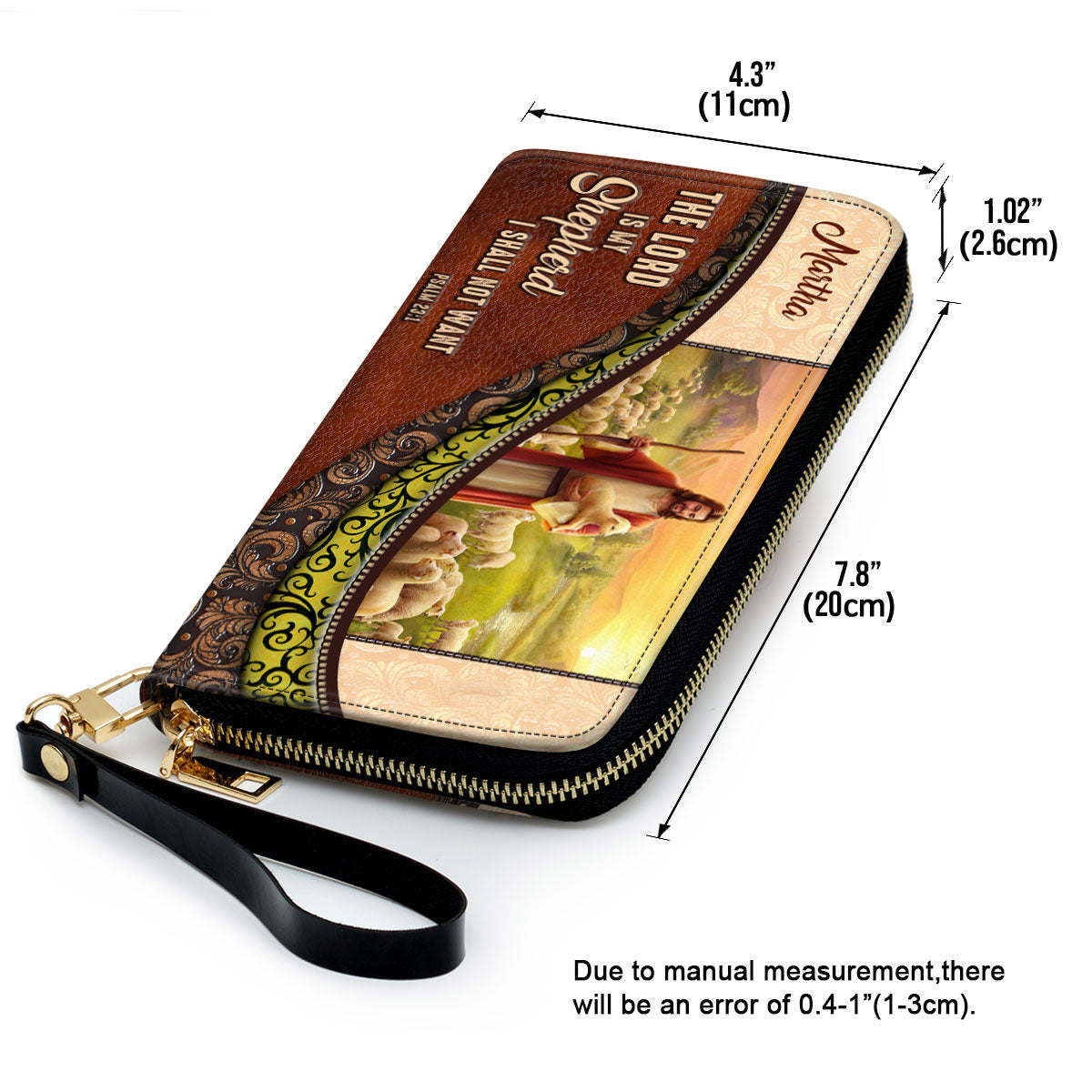 Beautiful Personalized Lamb Clutch Purse - The Lord Is My Shepherd, I Shall Not Want Clutch Purse - Women Clutch Purse