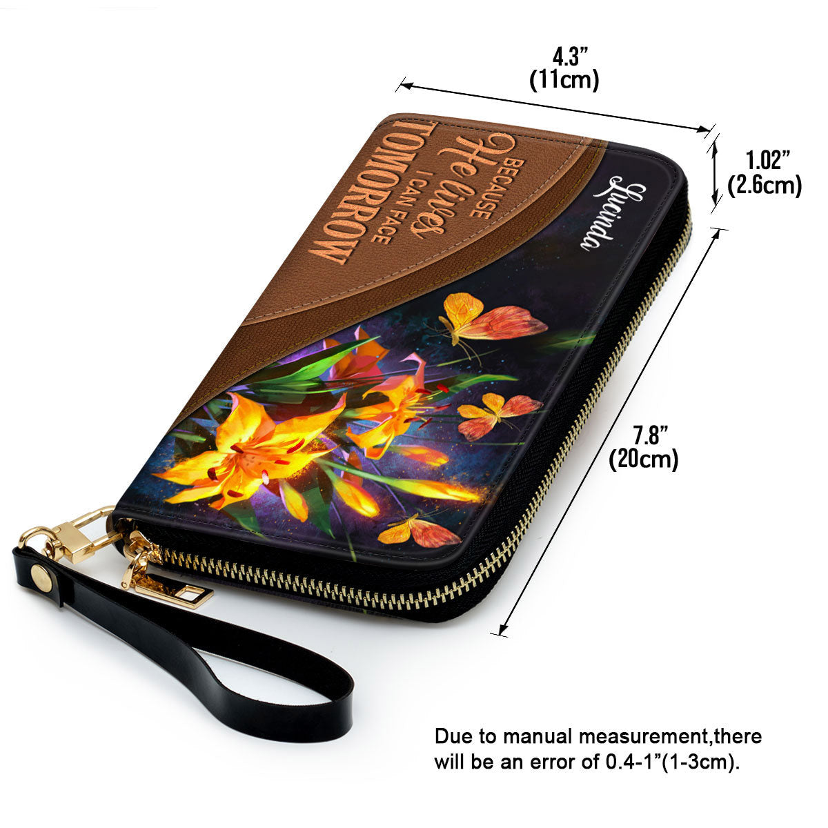 Because He Lives, I Can Face Tomorrow - Unique Personalized Clutch Purse - Women Clutch Purse