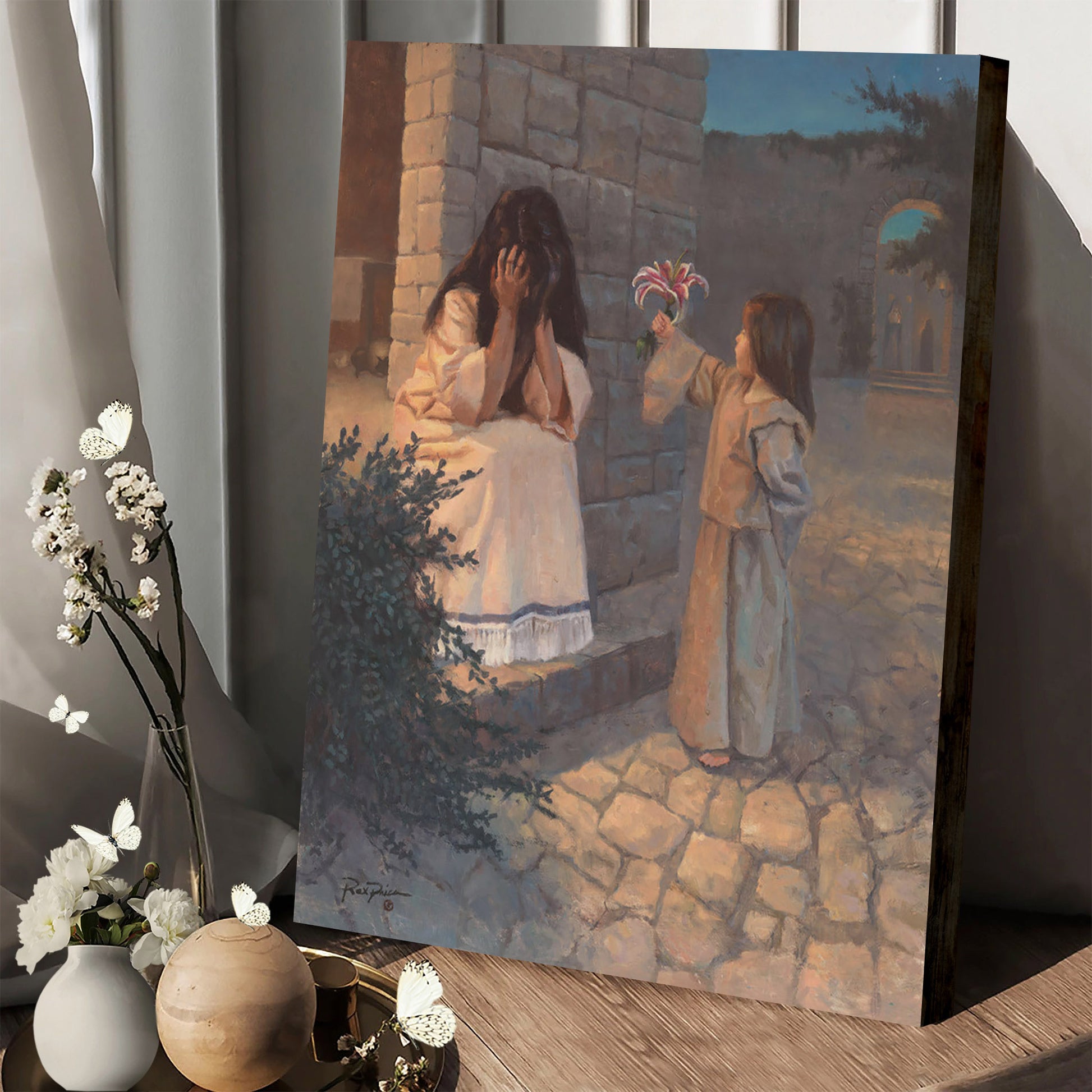 Becoming As A Little Child Canvas Wall Art - Jesus Canvas Pictures - Christian Canvas Wall Art