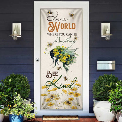 Bee Kind Door Cover - Religious Door Decorations