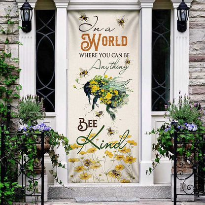 Bee Kind Door Cover - Religious Door Decorations