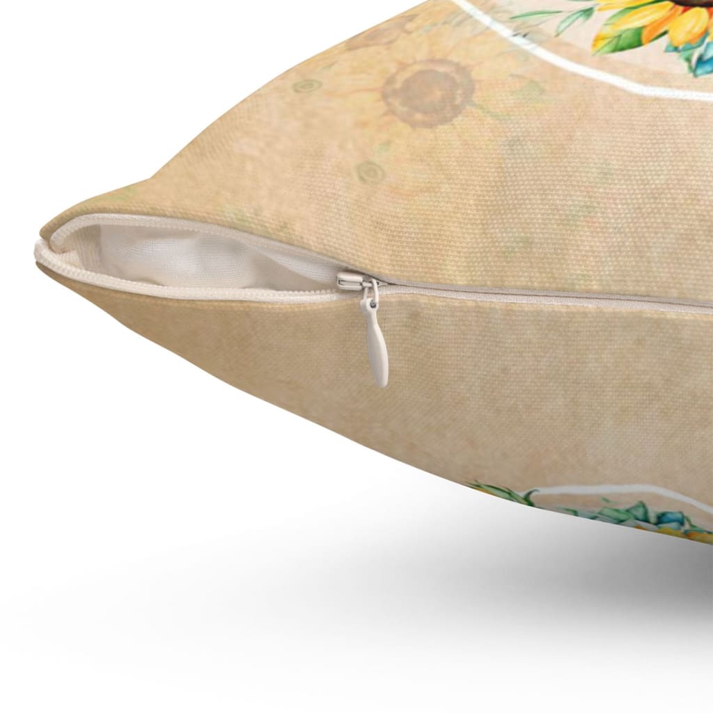 Begin Each Day With A Grateful Heart Christian Pillow