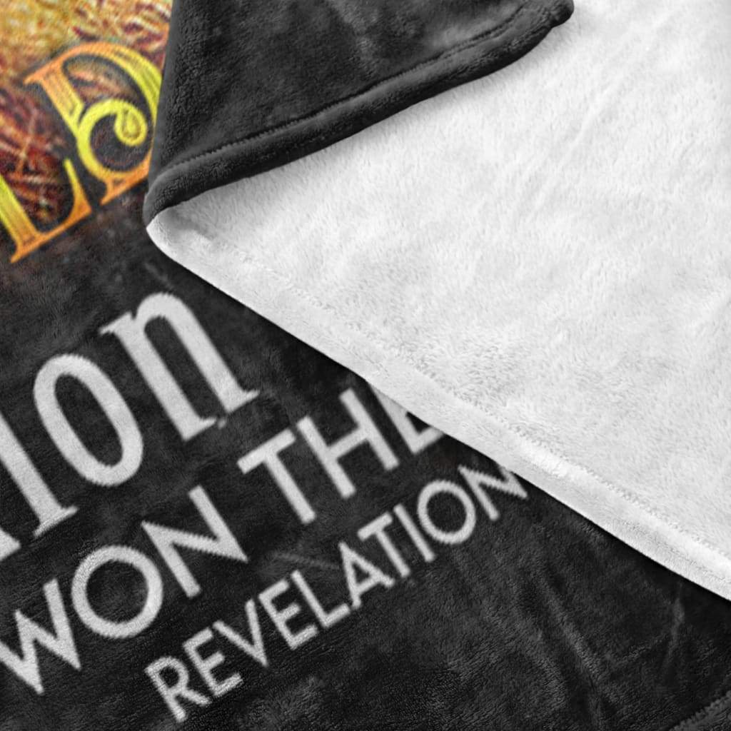 Behold Jesus The Lion Of Judah Fleece Blanket - Christian Blanket - Bible Verse Blanket