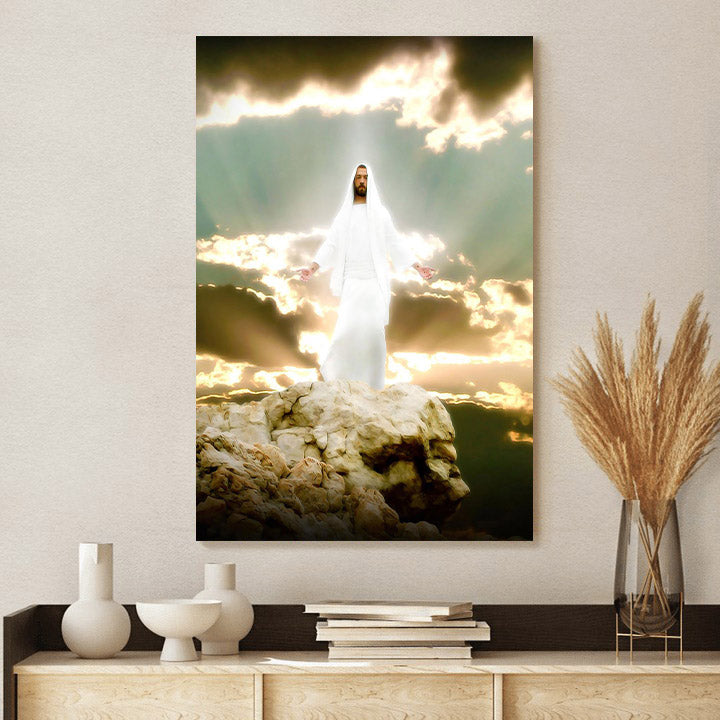 Behold My Beloved Son Canvas Wall Art - Jesus Picture - Jesus Portrait Canvas