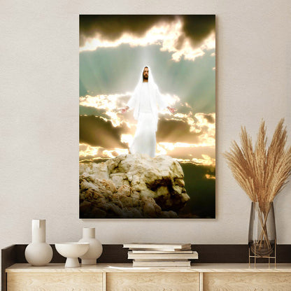 Behold My Beloved Son Canvas Wall Art - Jesus Picture - Jesus Portrait Canvas
