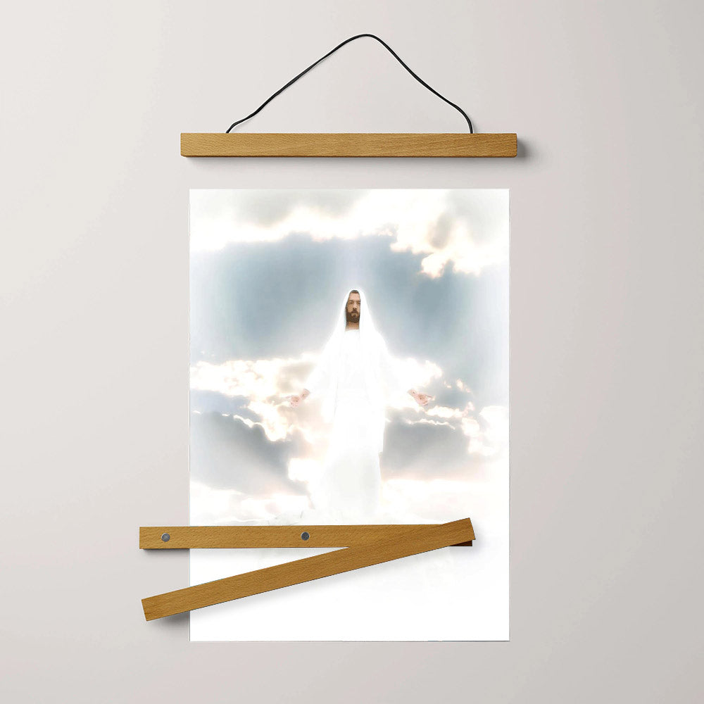 Behold My Beloved Son, Hear Him Hanging Canvas Wall Art - Jesus Picture - Jesus Portrait Canvas - Religious Canvas