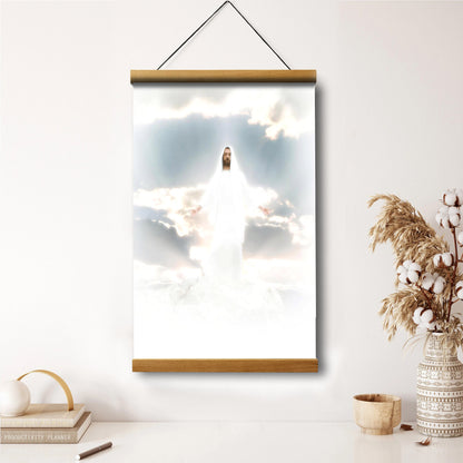 Behold My Beloved Son, Hear Him Hanging Canvas Wall Art - Jesus Picture - Jesus Portrait Canvas - Religious Canvas