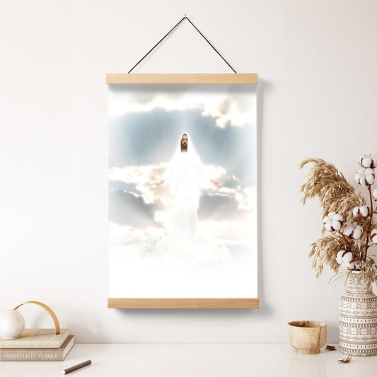 Behold My Beloved Son, Hear Him Hanging Canvas Wall Art - Jesus Picture - Jesus Portrait Canvas - Religious Canvas