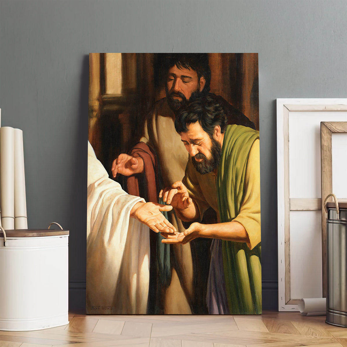 Behold My Hand Canvas Wall Art - Jesus Canvas Pictures - Christian Canvas Wall Art