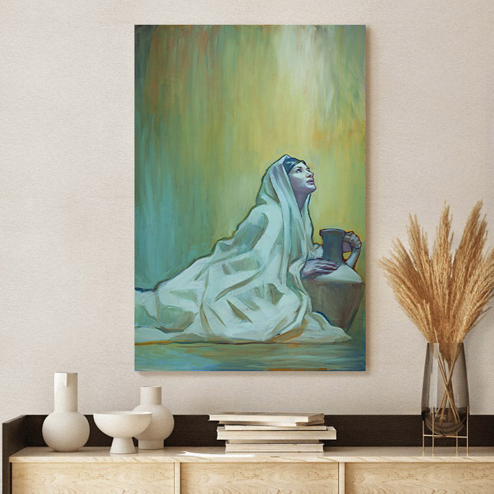 Behold The Handmaid Canvas Pictures - Jesus Canvas Art - Christian Wall Art