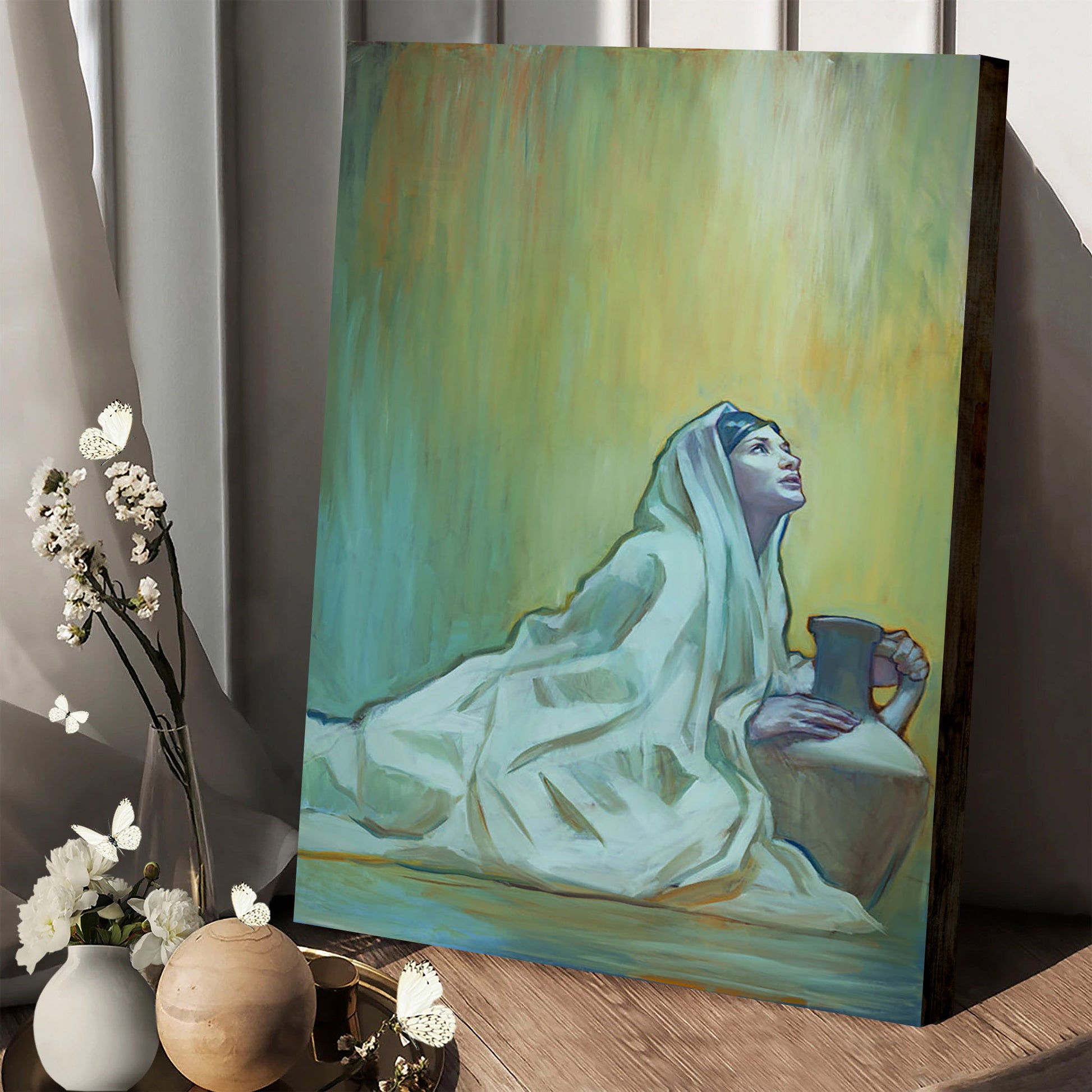 Behold The Handmaid Canvas Pictures - Jesus Canvas Art - Christian Wall Art