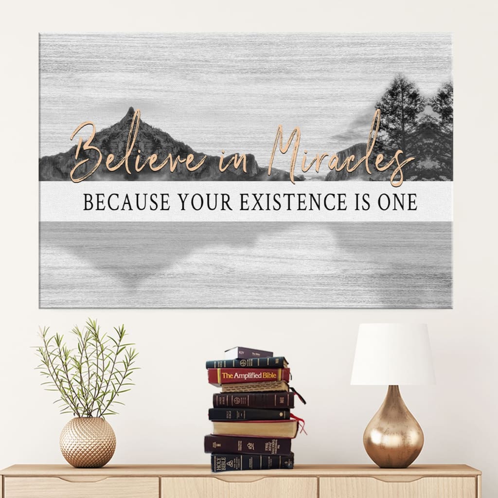 Believe In Miracles Canvas Wall Art - Christian Canvas - Faith Canvas