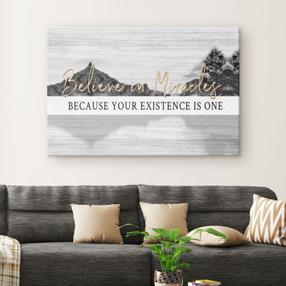 Believe In Miracles Canvas Wall Art - Christian Canvas - Faith Canvas
