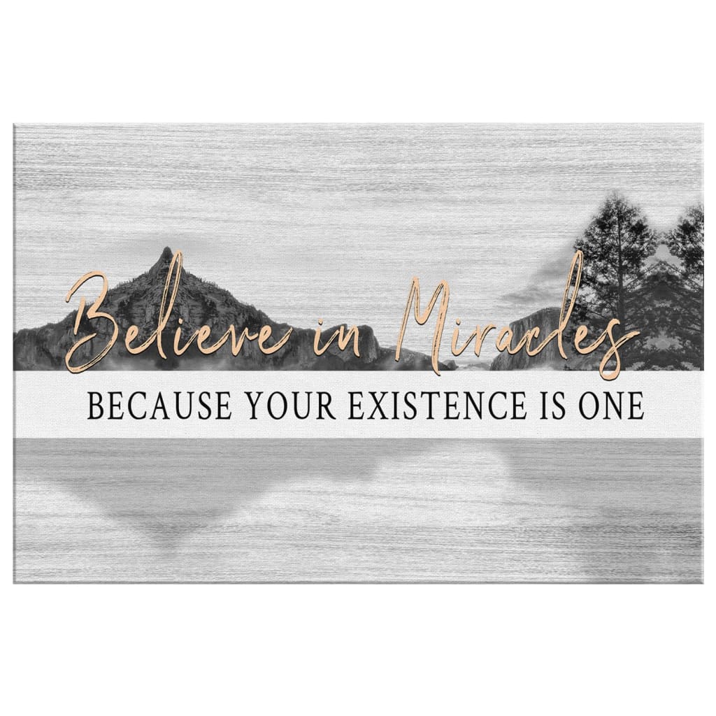 Believe In Miracles Canvas Wall Art - Christian Canvas - Faith Canvas