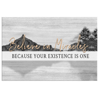 Believe In Miracles Canvas Wall Art - Christian Canvas - Faith Canvas