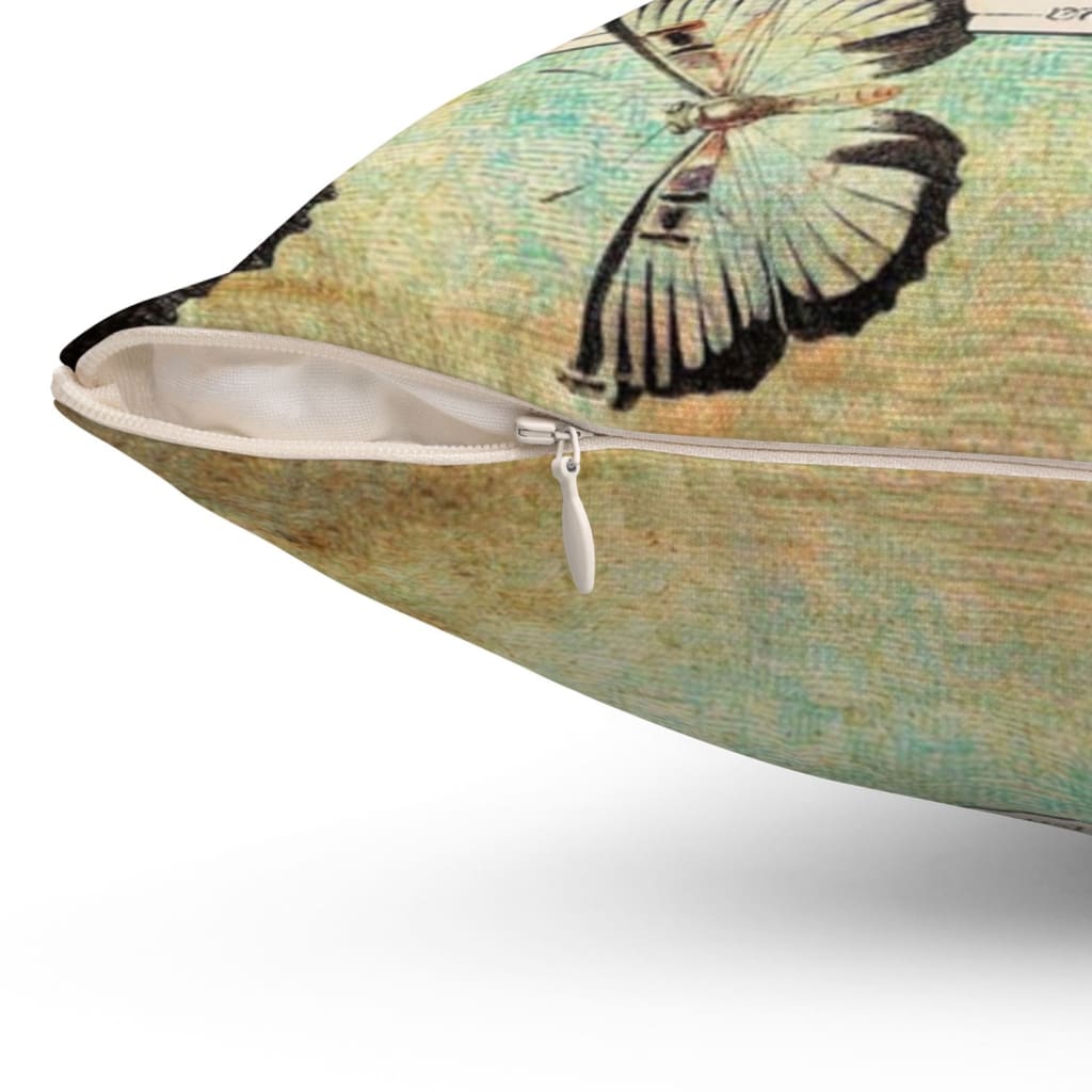 Believe In Possibilities Butterfly Matthew 1926 Bible Verse Pillow