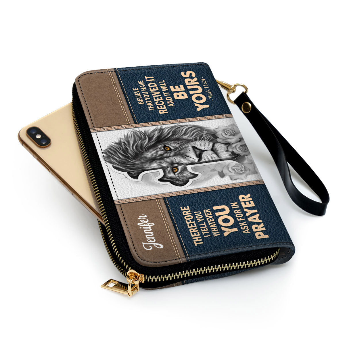 Believe That You Have Received It Clutch Purse For Women - Personalized Name - Christian Gifts For Women