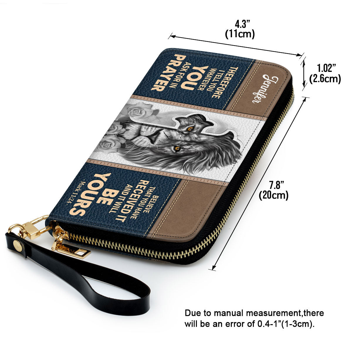 Believe That You Have Received It Clutch Purse For Women - Personalized Name - Christian Gifts For Women