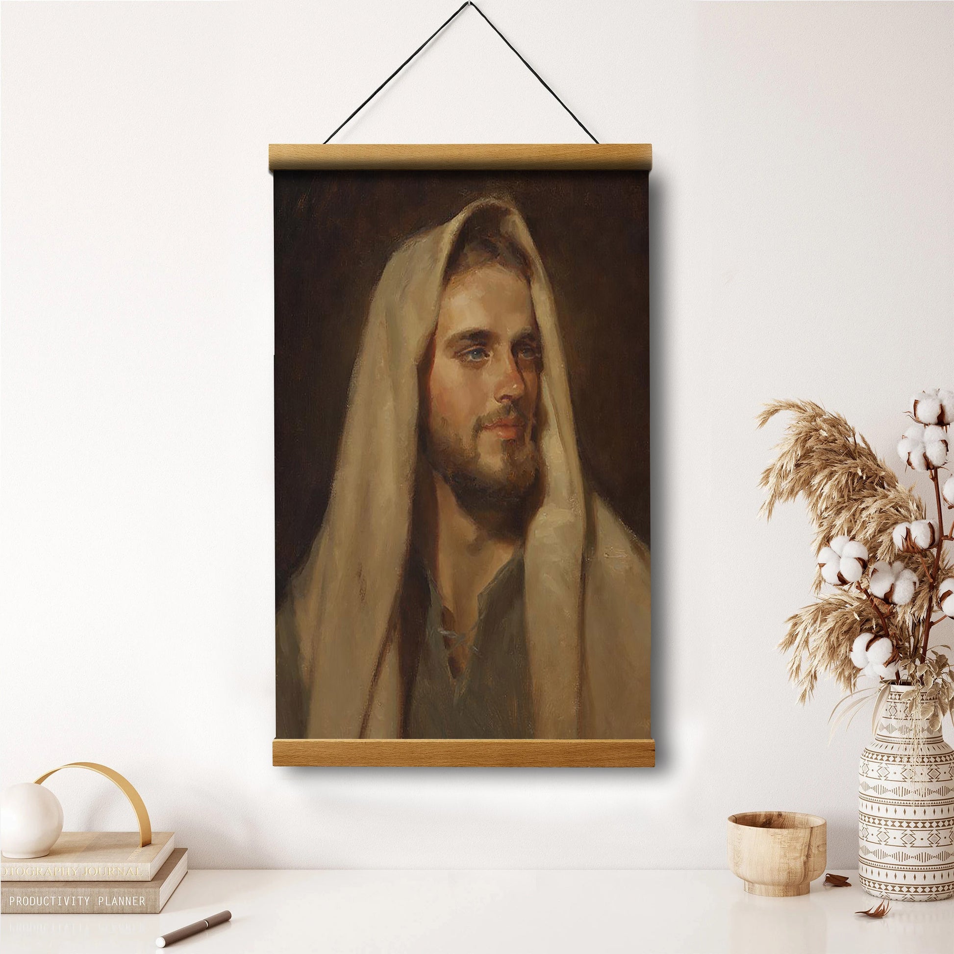 Beloved Son Hanging Canvas Wall Art - Jesus Picture - Jesus Portrait Canvas - Religious Canvas