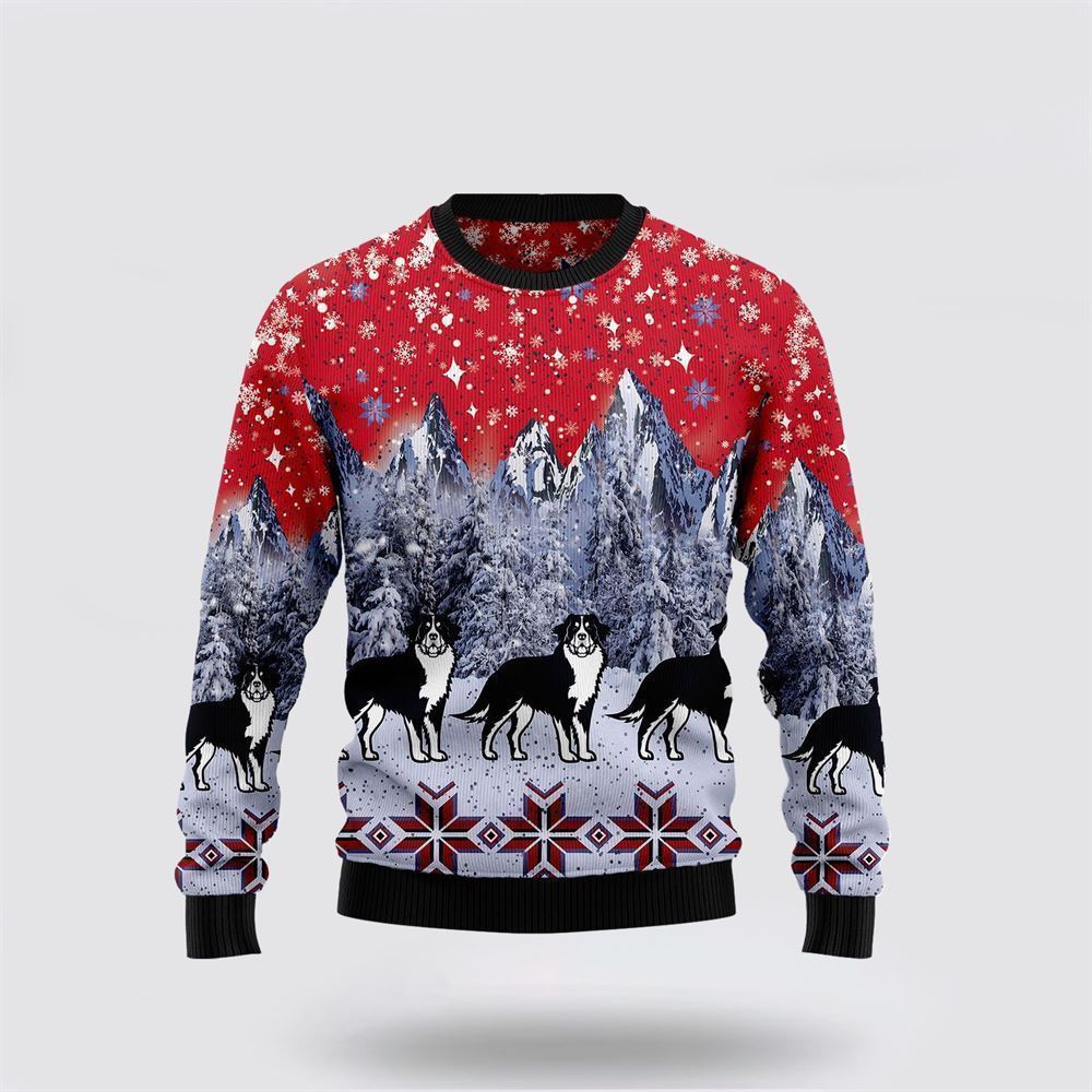 Bernese Mountain Dog Snow Ugly Christmas Sweater For Men And Women, Gift For Christmas, Best Winter Christmas Outfit