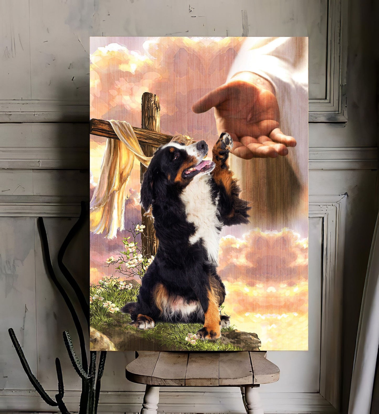 Bernese Mountain God Hand Canvas - Canvas Decor Ideas