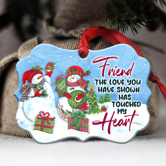 Bestie Snowman Touched My Heart Ornament - Christmas Ornament - Ciaocustom